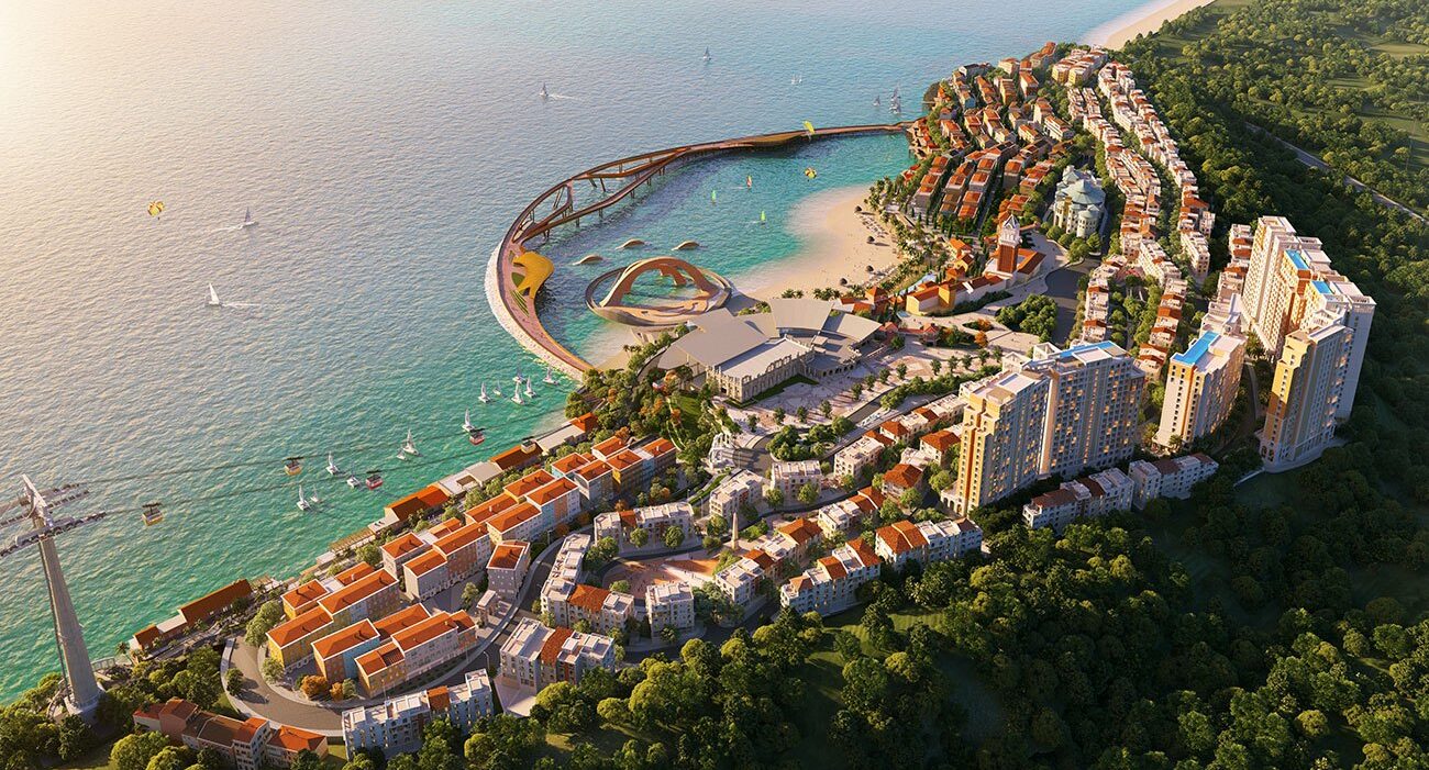 Tổng thể shophouse Địa Trung Hải - Sun Premier Village Primavera.