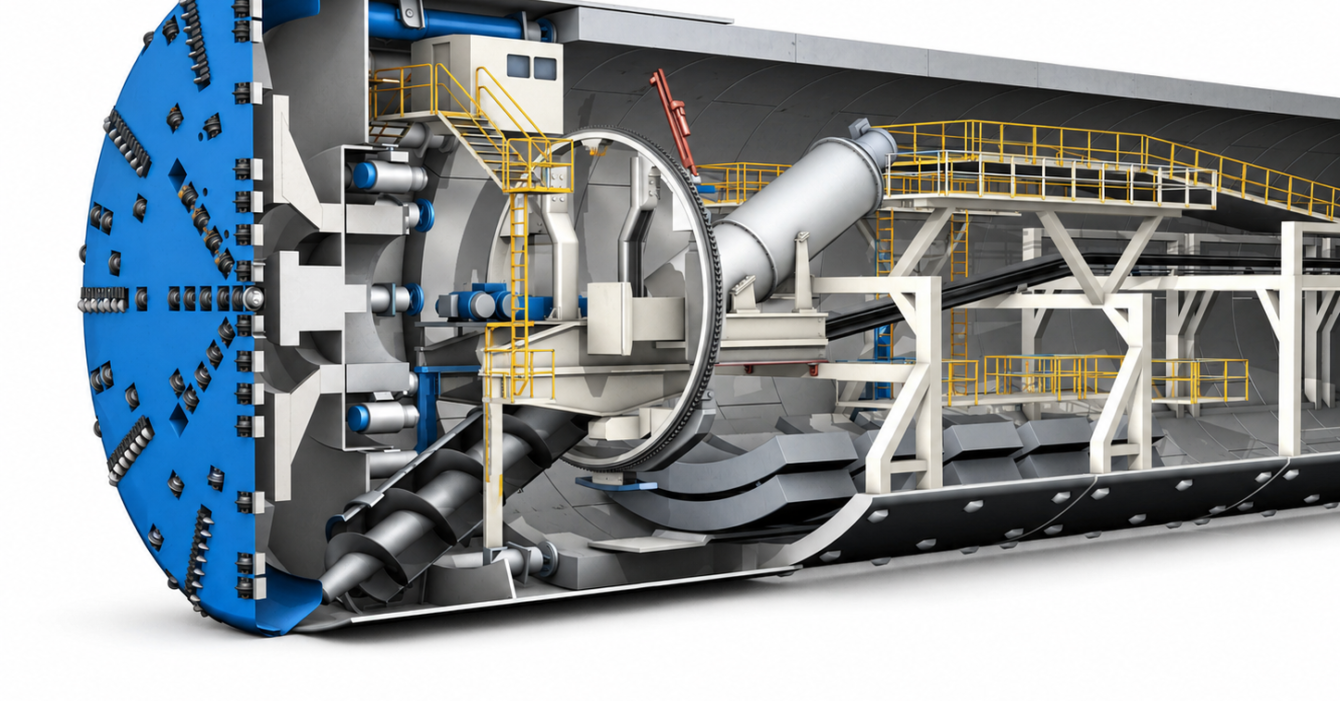Mỡ bôi trơn ổ trục chính TBM – Máy đào hầm TBM