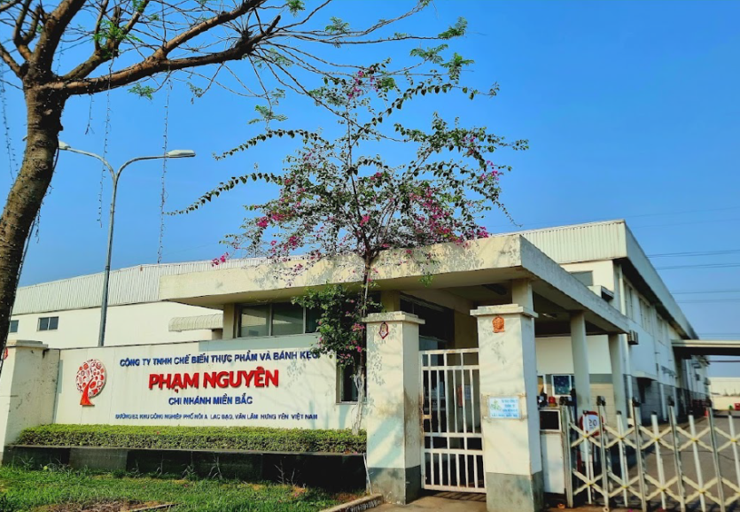 Nhà máy Công Ty TNHH Chế biến thực phẩm và Bánh kẹo Phạm Nguyên